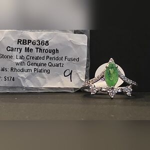 Lab-Created Peridot Ring